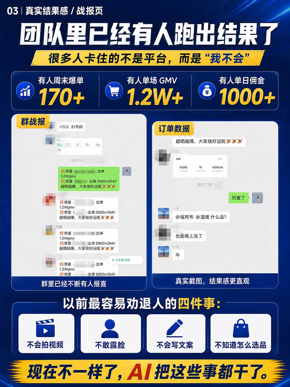 （20537期）2026视频号AI爆品带货训练营-9月开课｜不露脸不直播，AI做视频发视频号，有人下单，你赚佣金，轻松单日佣金1000+插图5