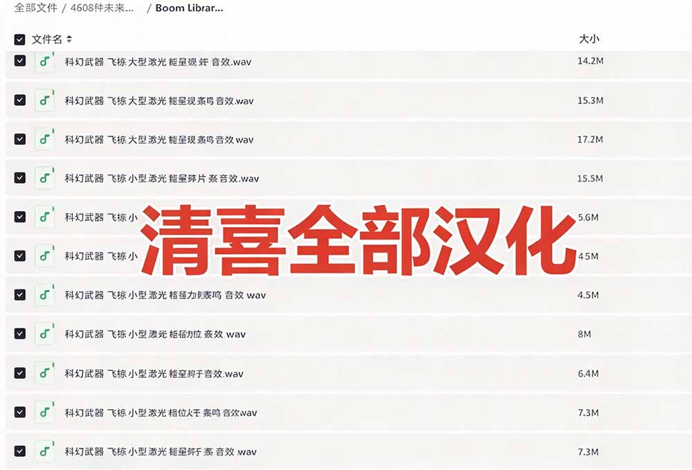 （20696期）顶级音效合集！4600+种未来科幻武器开枪射击战斗音效素材合集，全部中文汉化 Boom Library – Cyber W插图3