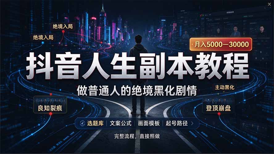 (20734期)抖音爆火AI人生副本赛道,28作品涨粉33万粉丝,看完自己便可产出爆款插图1 (20734期)抖音爆火AI人生副本赛道,28作品涨粉33万粉丝,看完自己便可产出爆款插图1