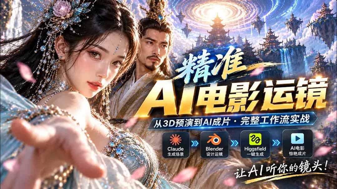 (20503期)AI视频终于能精准运镜了!Claude + Blender + Higgsfield 免费插件实测插图1 (20503期)AI视频终于能精准运镜了!Claude + Blender + Higgsfield 免费插件实测插图1