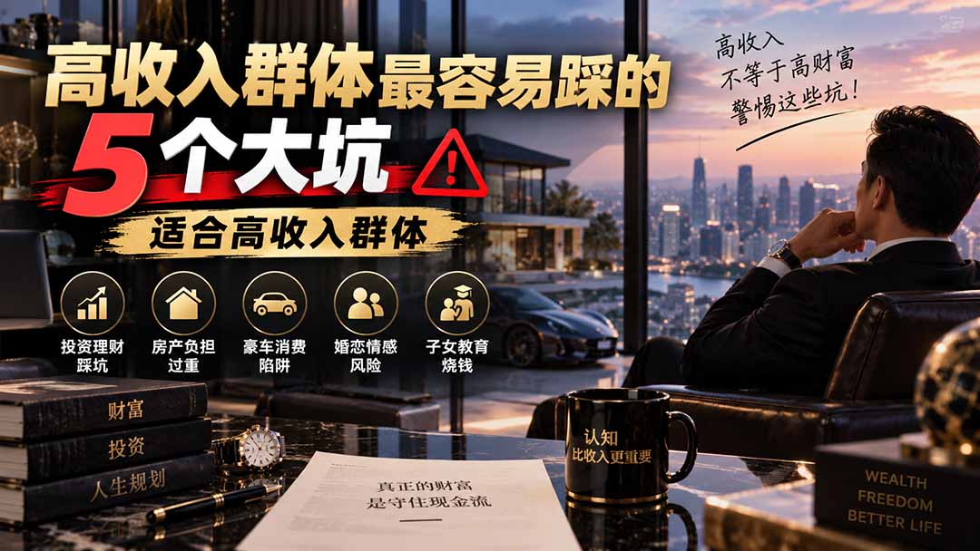 (20289期)付费文章:高收入群体最容易踩的5个大坑,适合高收入群体插图1 (20289期)付费文章:高收入群体最容易踩的5个大坑,适合高收入群体插图1