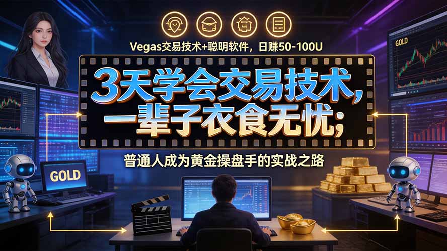 (20720期)3天学会做交易,普通人快速成为操盘手” Vegas交易系统+聪明软件 , 日赚50-1000U, 长期稳定,小白轻松上手