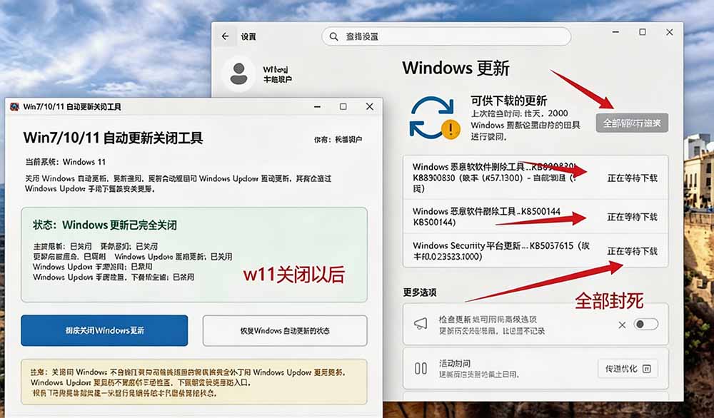 (20349期)Windows7/10/11系统禁止更新工具来了!仅400KB,一键禁止系统更新和恢复更新,小巧好用插图5 (20349期)Windows7/10/11系统禁止更新工具来了!仅400KB,一键禁止系统更新和恢复更新,小巧好用插图5