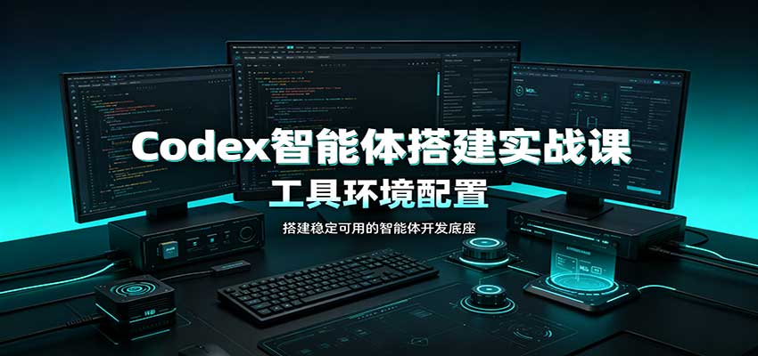 Codex智能体搭建实战课:工具环境配置,自定义技能开发,多业务自动化教学