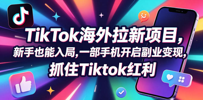 【无水印】Tc联盟TikTok海外拉新项目,新手也能入局,一部手机开启副业变现,抓住Tiktok红利(更新0927)插图 【无水印】Tc联盟TikTok海外拉新项目,新手也能入局,一部手机开启副业变现,抓住Tiktok红利(更新0927)插图