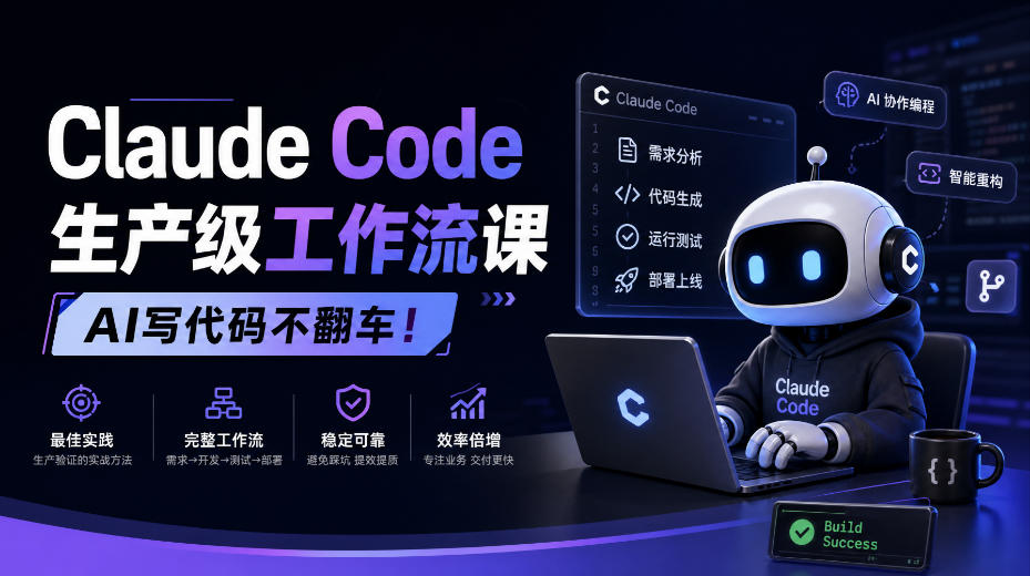 Claude Code生产级工作流课，AI写代码不翻车！【原创双语字幕】