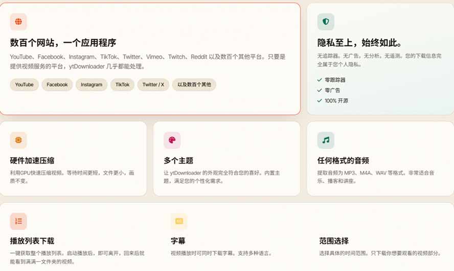 (20796期)YouTube、B站超100+平台视频免费下载, 超级好用,多平台免费开源热门视频下载器 ytDownloader插图4 (20796期)YouTube、B站超100+平台视频免费下载, 超级好用,多平台免费开源热门视频下载器 ytDownloader插图4
