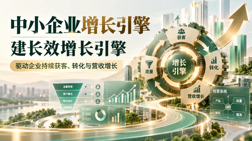 中小企业增长引擎,建长效增长引擎,驱动企业持续获客、转化与营收增长