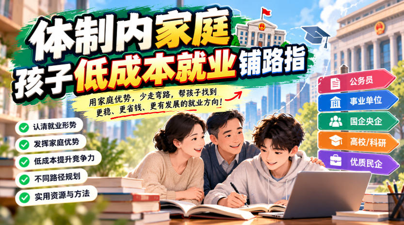 某公众号付费文章:体制内家庭,孩子低成本就业铺路指