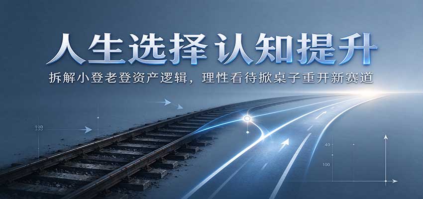 人生选择认知提升:拆解小登老登资产逻辑,理性看待掀桌子重开新赛道