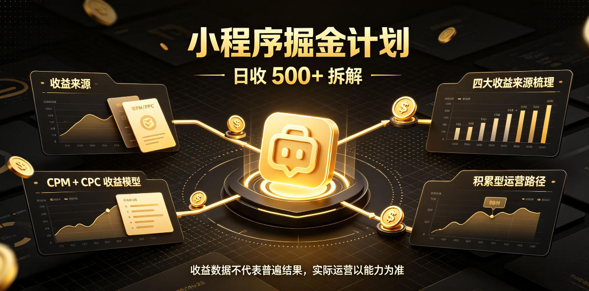 小程序推广计划,日收500+,腾讯官方打款,客户留存率高,收益长期稳定【揭秘】插图 小程序推广计划,日收500+,腾讯官方打款,客户留存率高,收益长期稳定【揭秘】插图