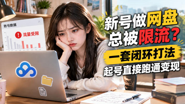 网盘拉新SOP:小白新号过限流插图 网盘拉新SOP:小白新号过限流插图